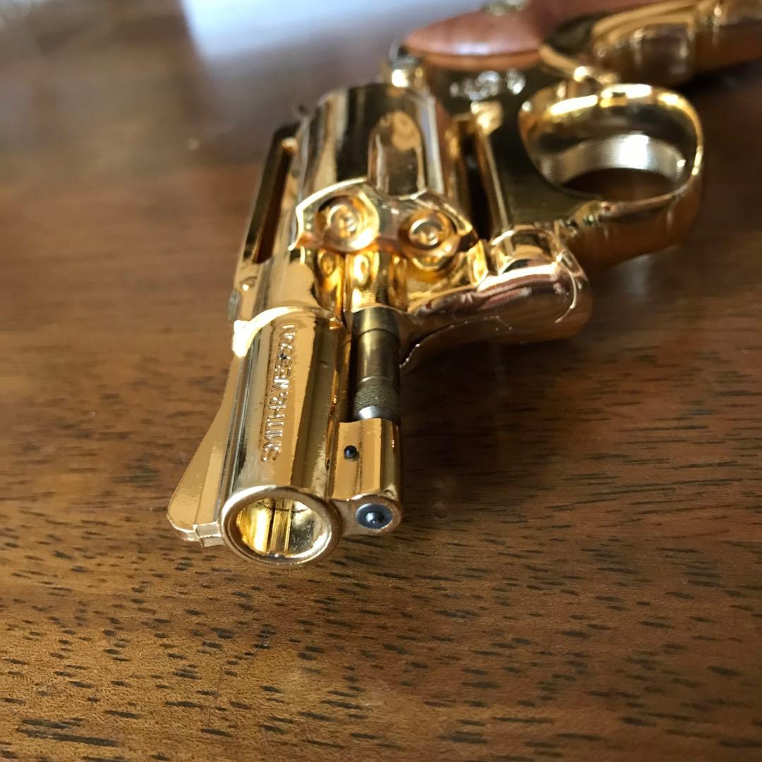 美品❗️コクサイS&W Ｍ３６　24kメッキ　ゴールド　モデルガン