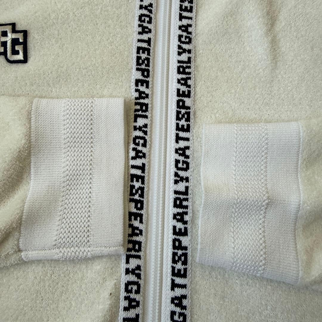 未使用級　パーリーゲイツ　ジャケット　ブルゾン　M〜L相当　白　タオル生地　4