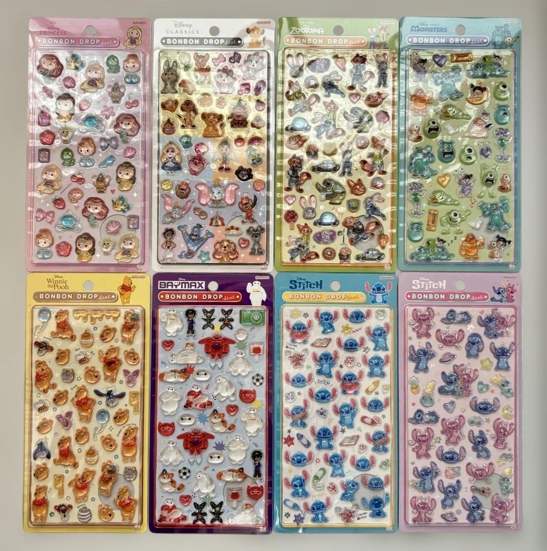 ボンボンドロップシール ディズニー　第2弾 全種 コンプリートセット