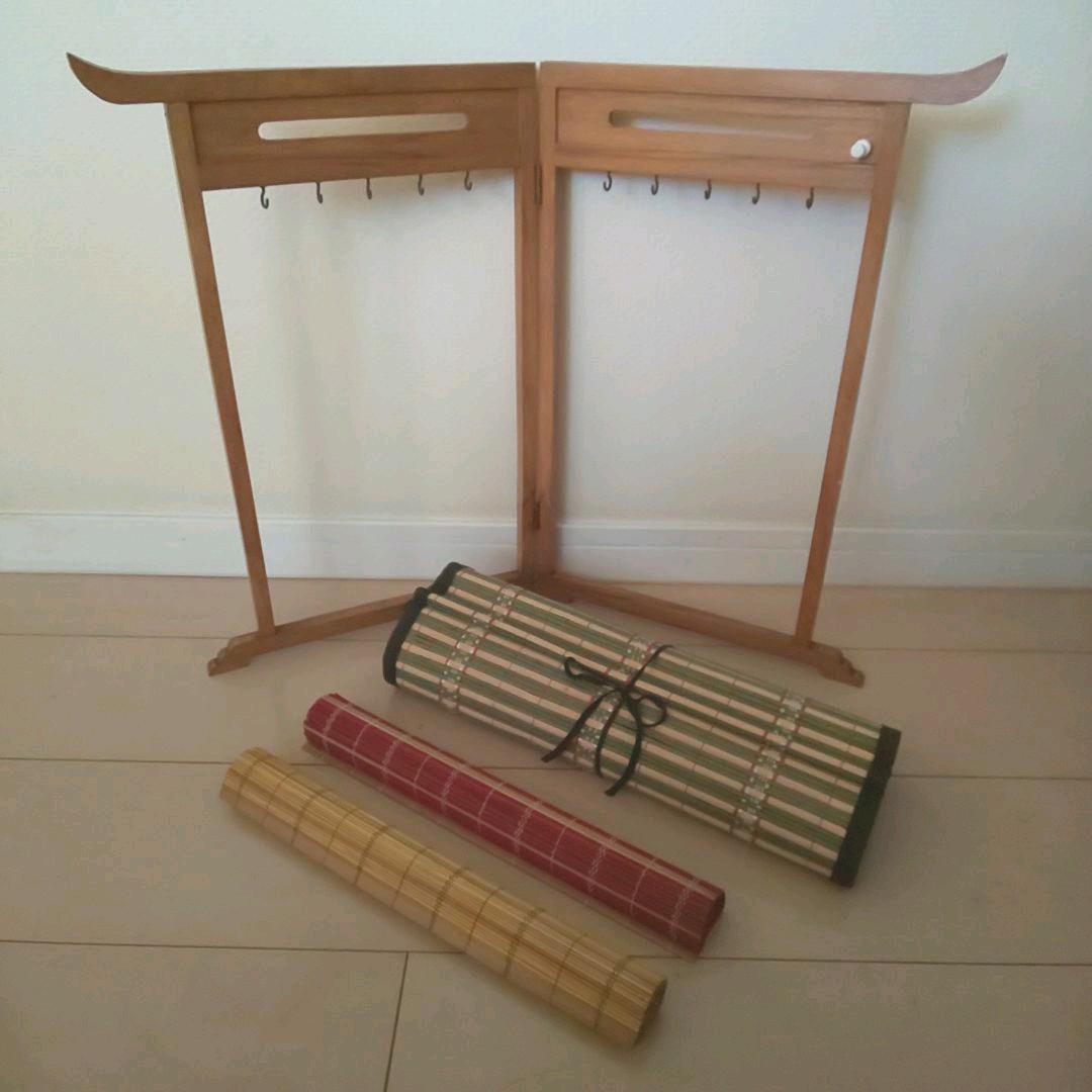 【水墨画】筆掛け& 筆38本 おまとめセット