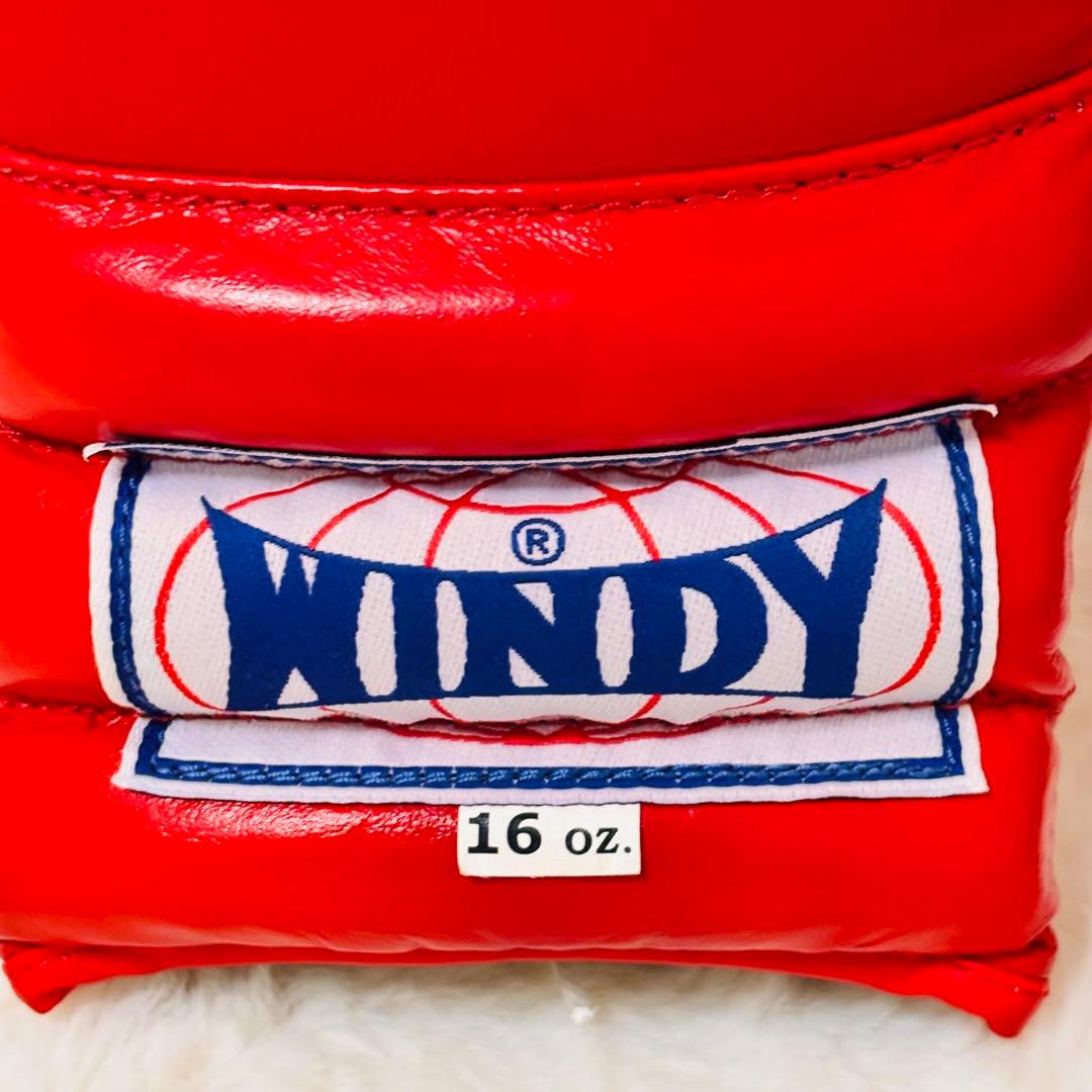 ＷＩＮＤＹ １６オンスグローブ　赤　紐式