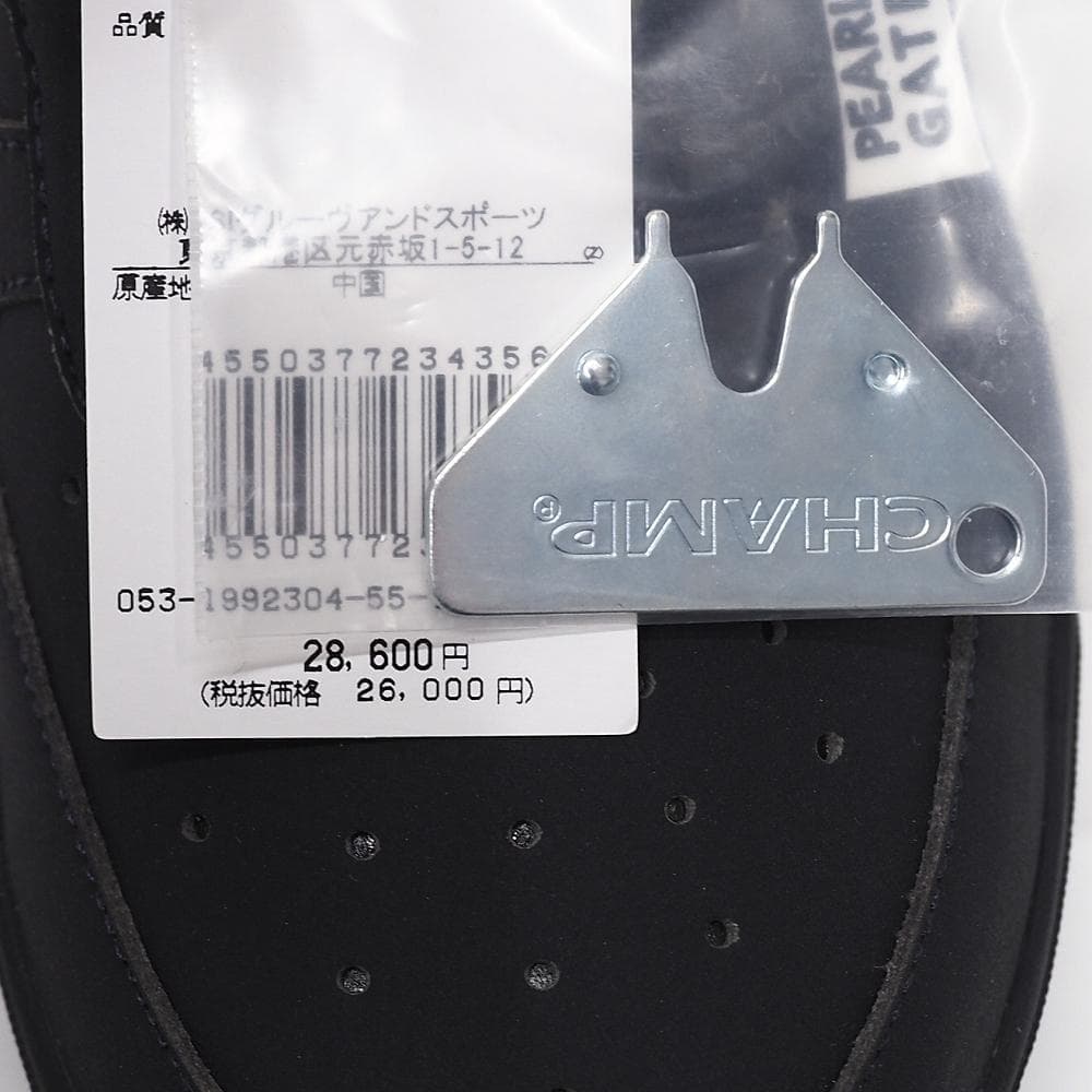 L06134 新品 PEARLY GATES ゴルフシューズ：23.5cm 紺