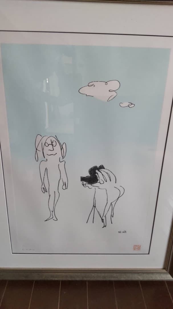 ジョン・レノン 作画 絵画『smaile number five Film』