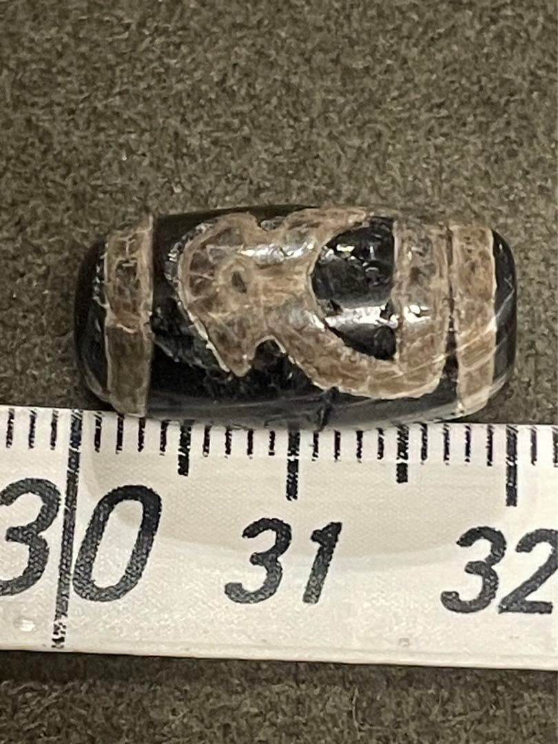 古代天珠　財神天珠　瑪瑙