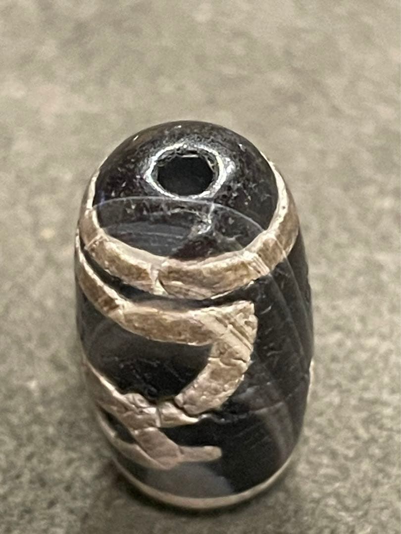 古代天珠　財神天珠　瑪瑙