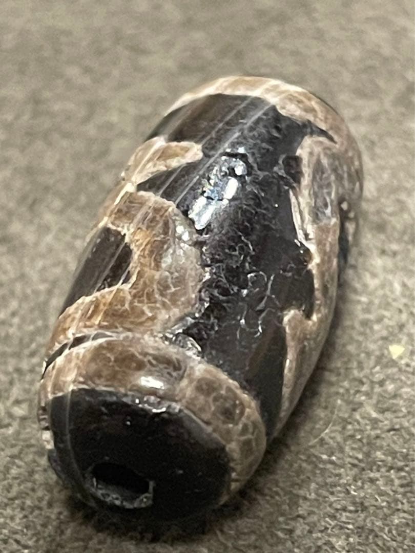 古代天珠　財神天珠　瑪瑙