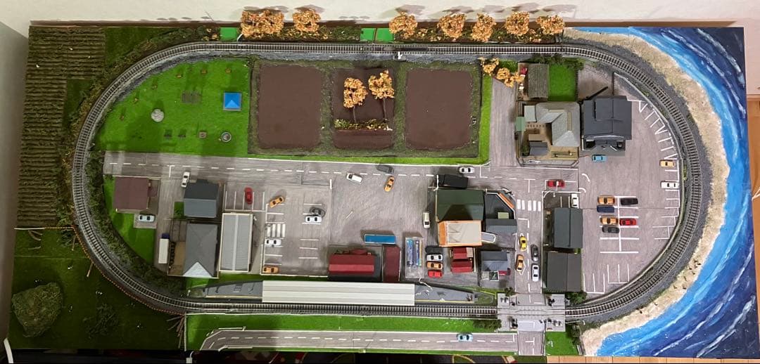 Nゲージ 鉄道模型 昭和の駅と街並み ジオラマ トミックス KATO 鉄道　引取