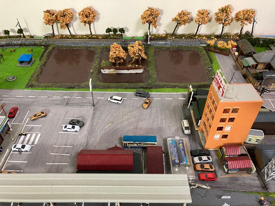 Nゲージ 鉄道模型 昭和の駅と街並み ジオラマ トミックス KATO 鉄道　引取