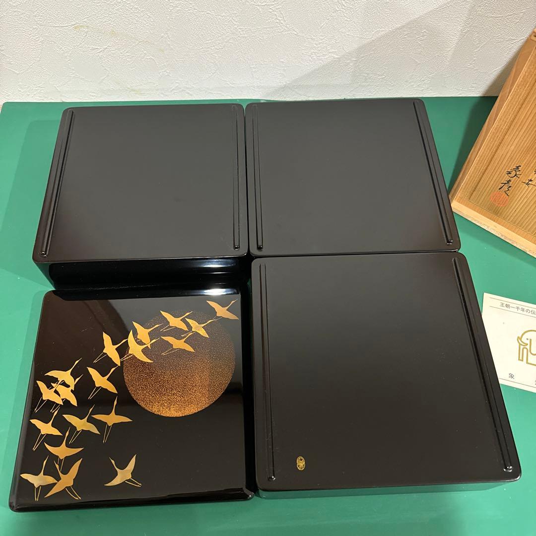 象彦　三段重　お重　重箱　正月　鶴