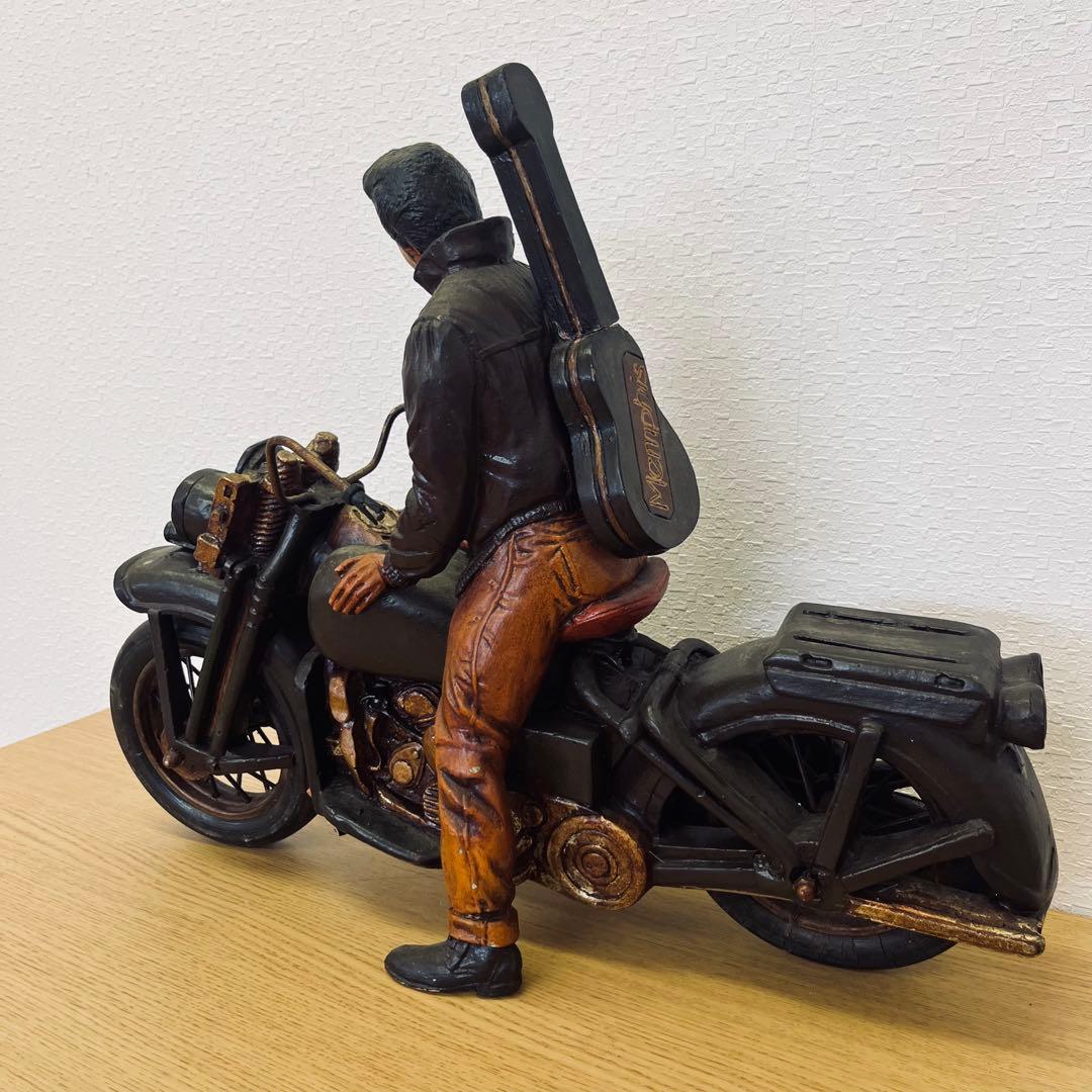 レア★エルビス・プレスリー /Harley/ヴィンテージ/置物/オブジェ/バイク