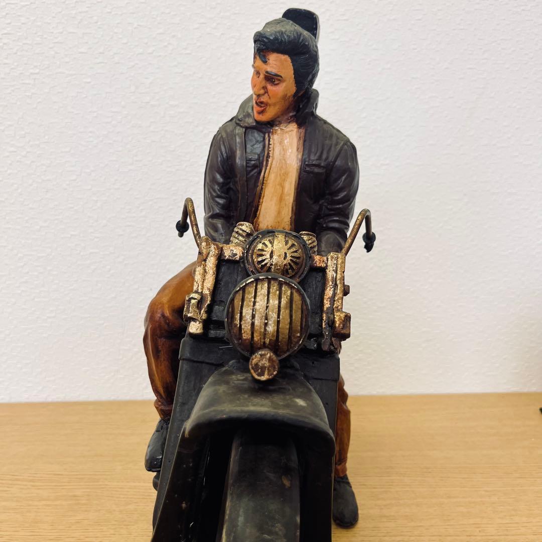 レア★エルビス・プレスリー /Harley/ヴィンテージ/置物/オブジェ/バイク