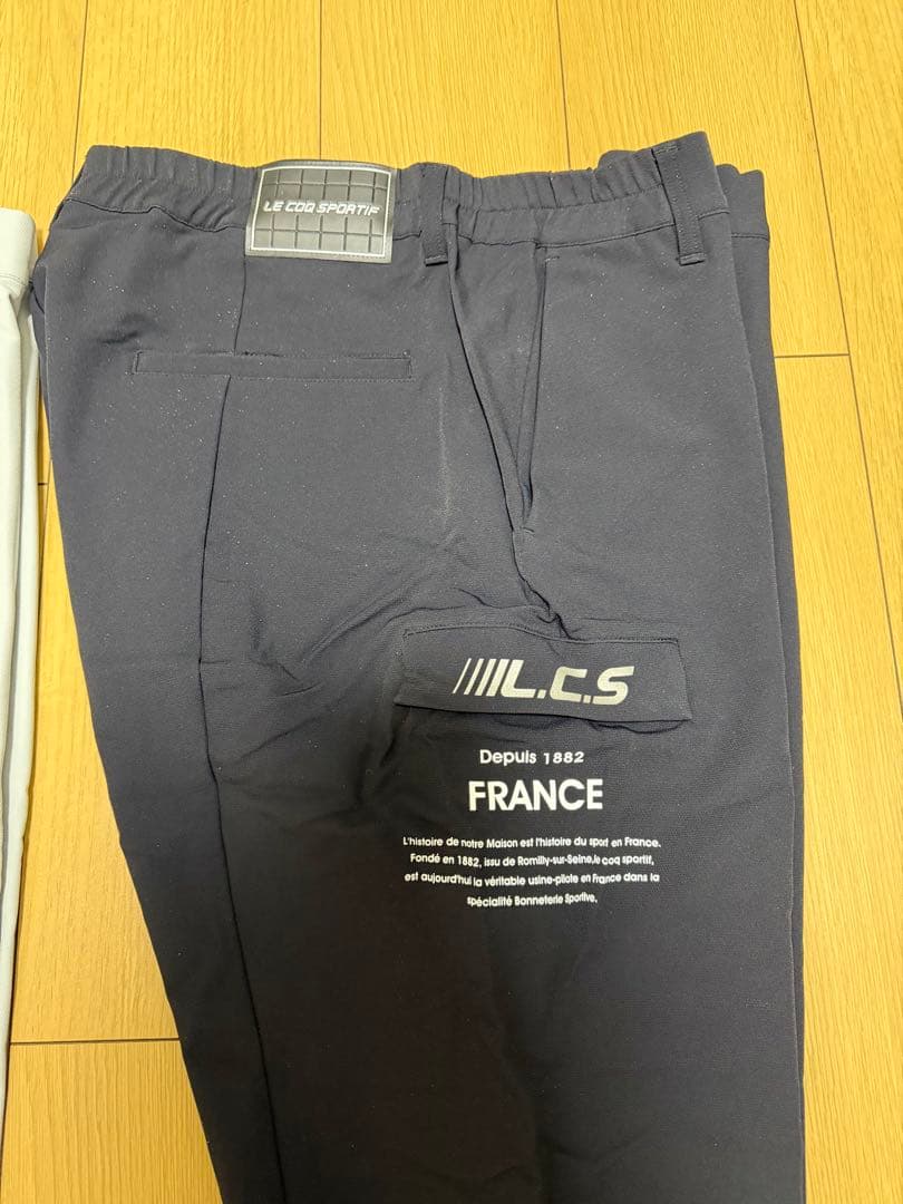 【希少LL】ルコック RIJOUME ジョガーパンツ 2枚セット（黒・グレー）