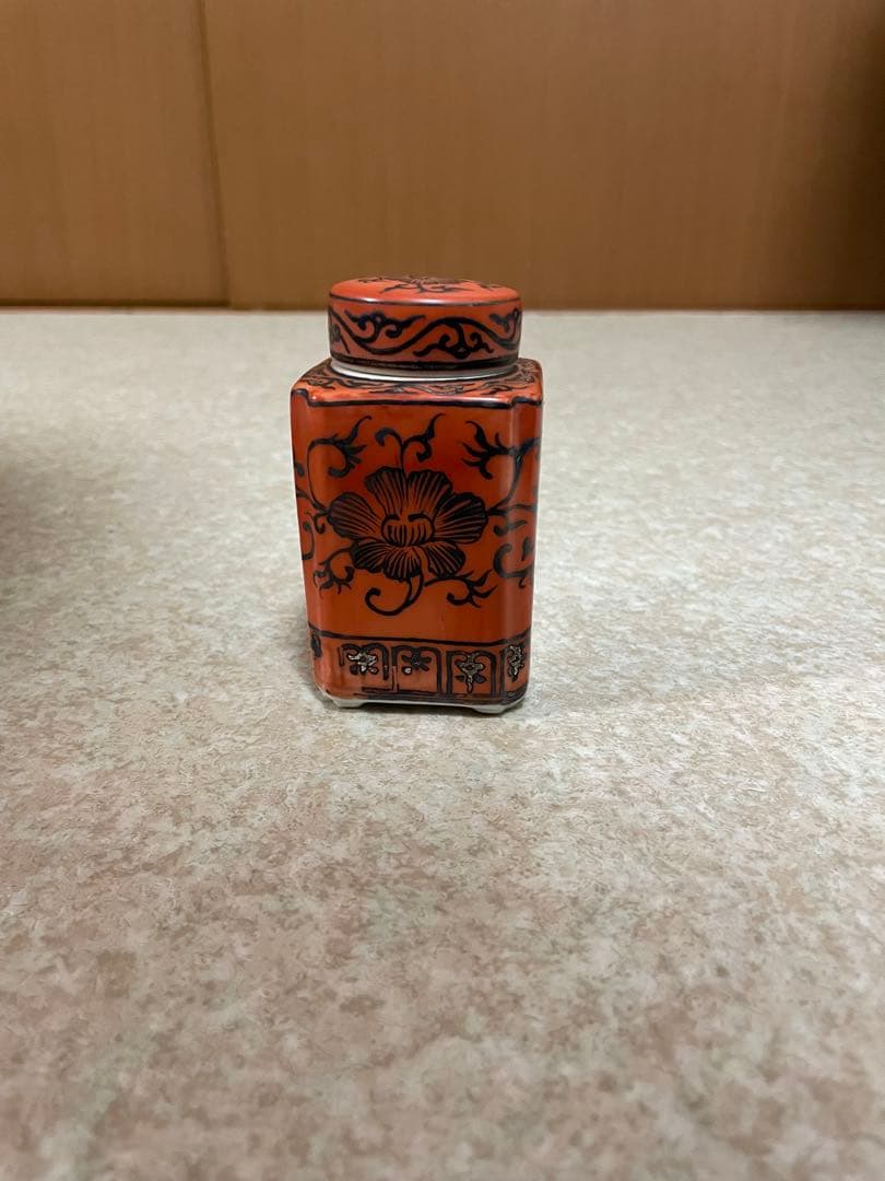 茶道具 茶入 茶壺 平安清昌 染付け