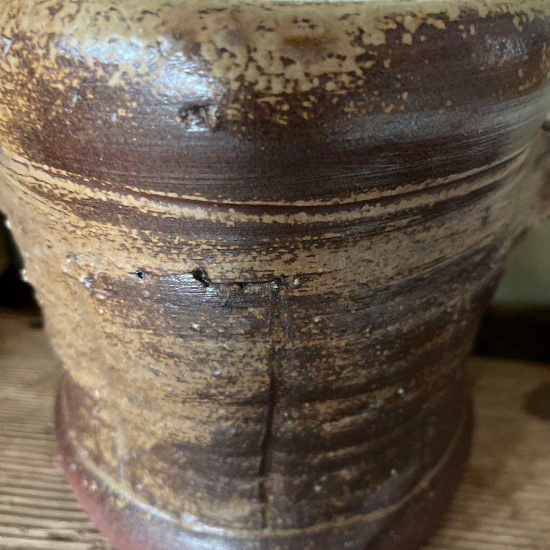 古備前水差し 茶道具 木箱付　極書　江戸時代　ー茶碗　茶室　茶杓