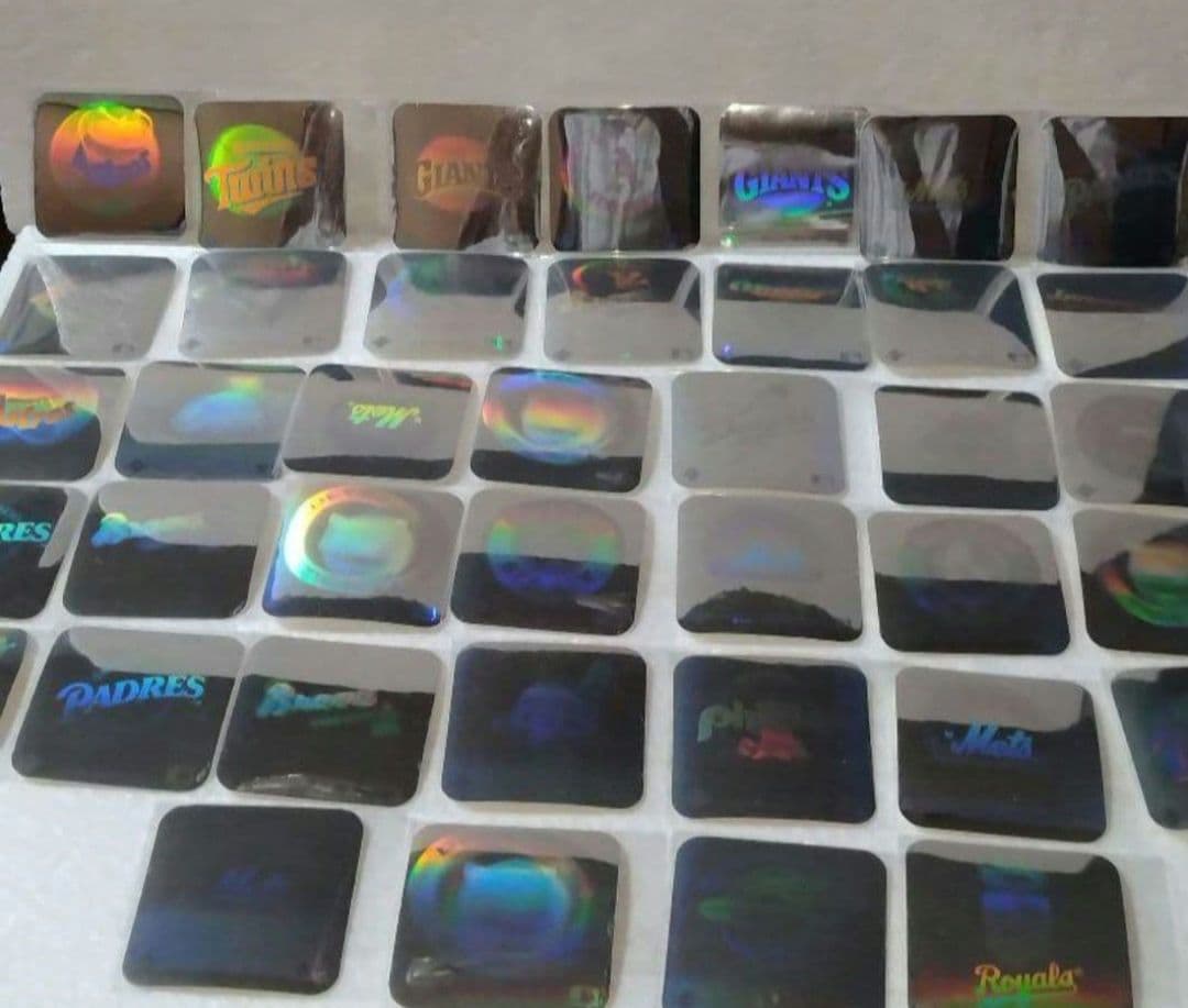 メジャーリーグ　MLB　メタリック　チームロゴ　レトロ　ステッカーセット②