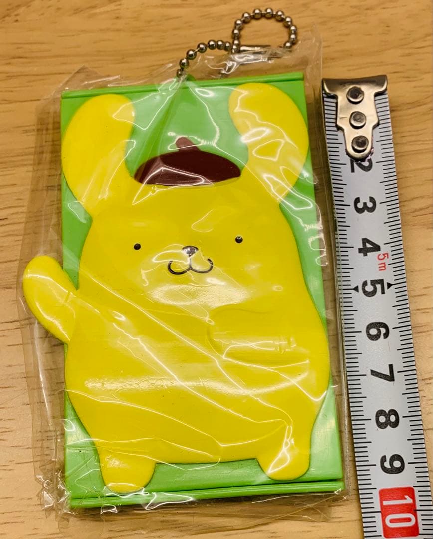 ポムポムプリン　名刺入れ　サンリオ　黄色　黄緑