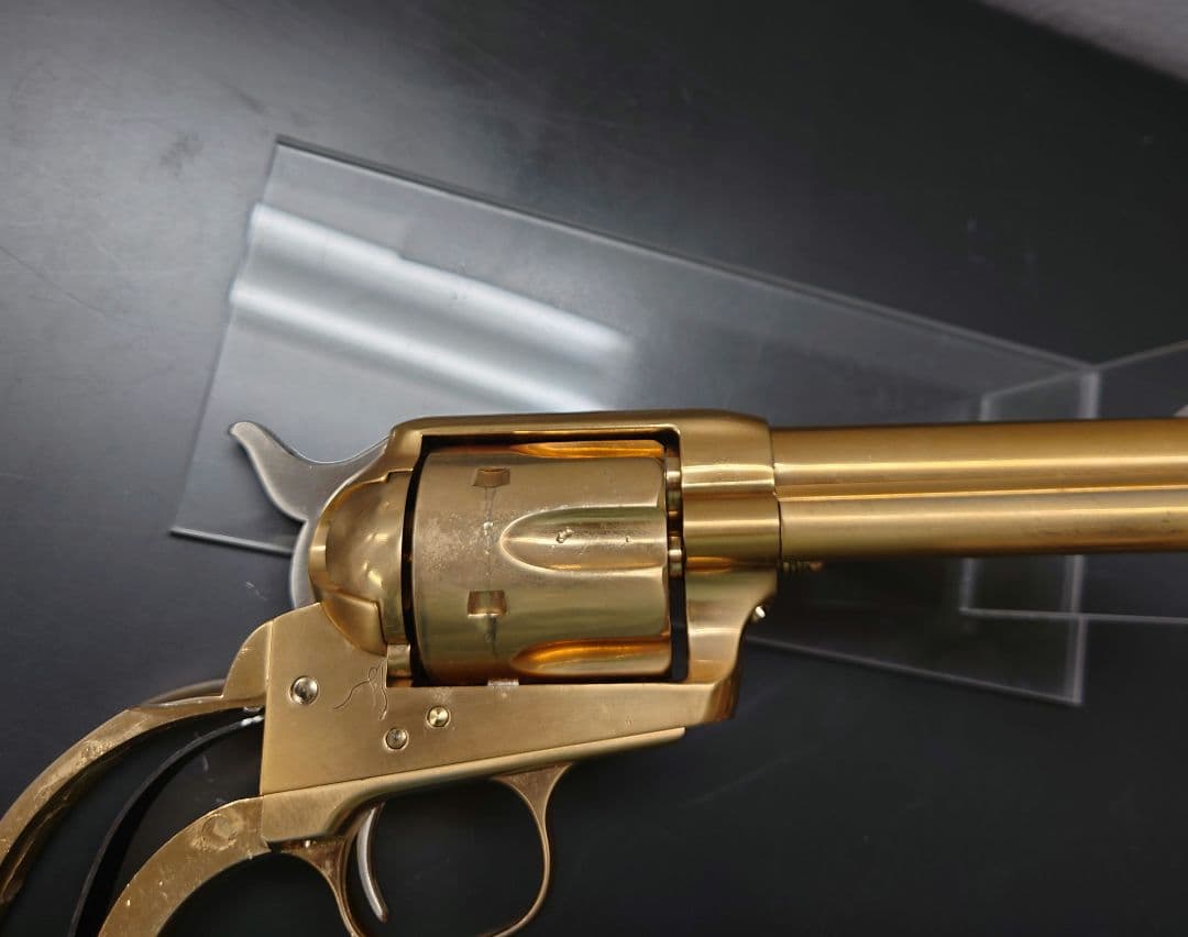 マルシン　コルト　SAA45 金属　22kメッキ　モデルガン 　グリップ無し