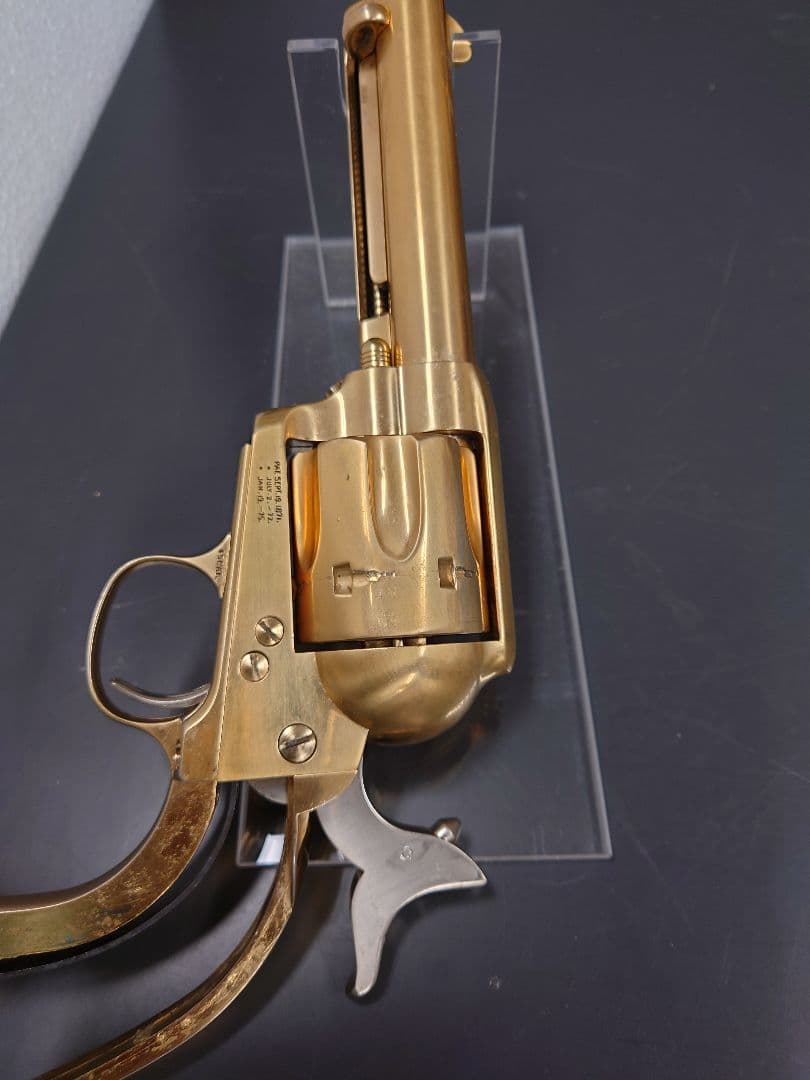 マルシン　コルト　SAA45 金属　22kメッキ　モデルガン 　グリップ無し