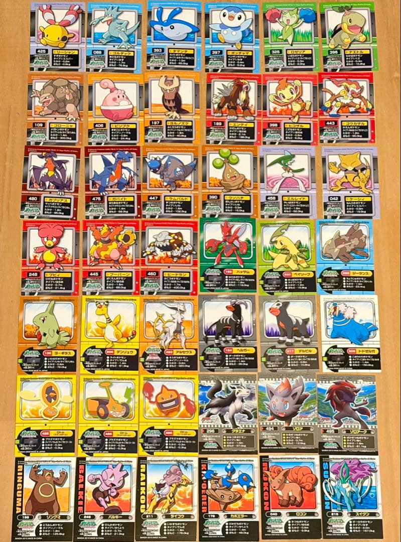 ポケモンキッズ指人形 付属シール 358枚 バンダイ 2004年〜2015年