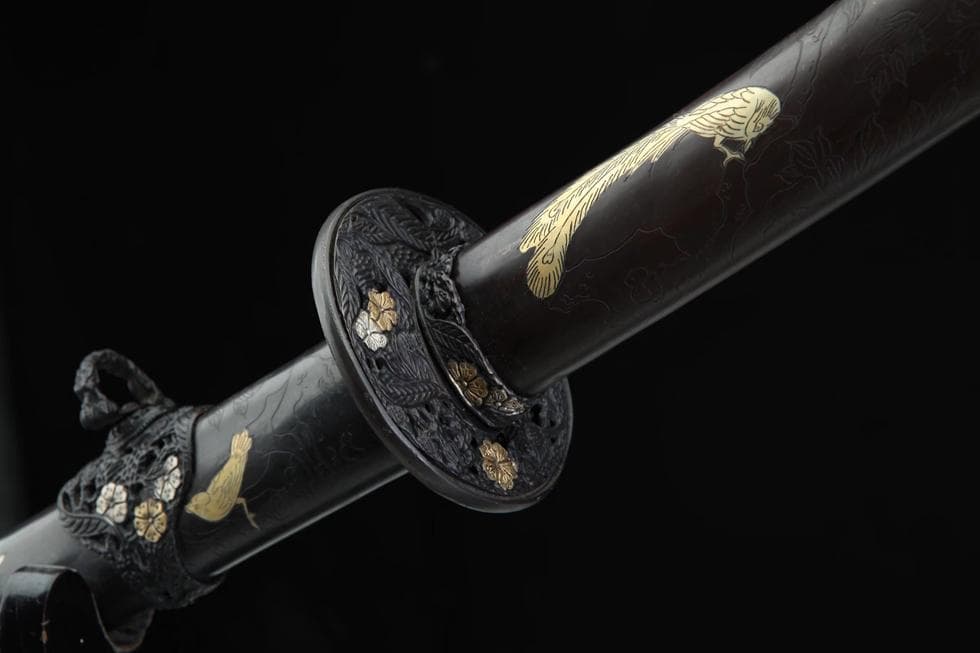 カササギ登梅太刀 日本刀 模造刀 居合刀 武士道 武蔵 鑑賞用 手鍛造打