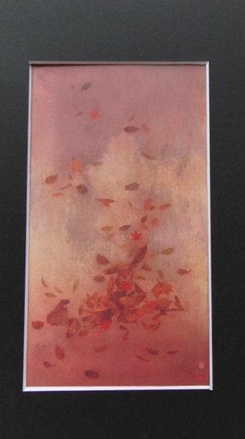 手塚雄二、【終宴】、希少な額装用画集画、新品高級額 額装付、状態良好