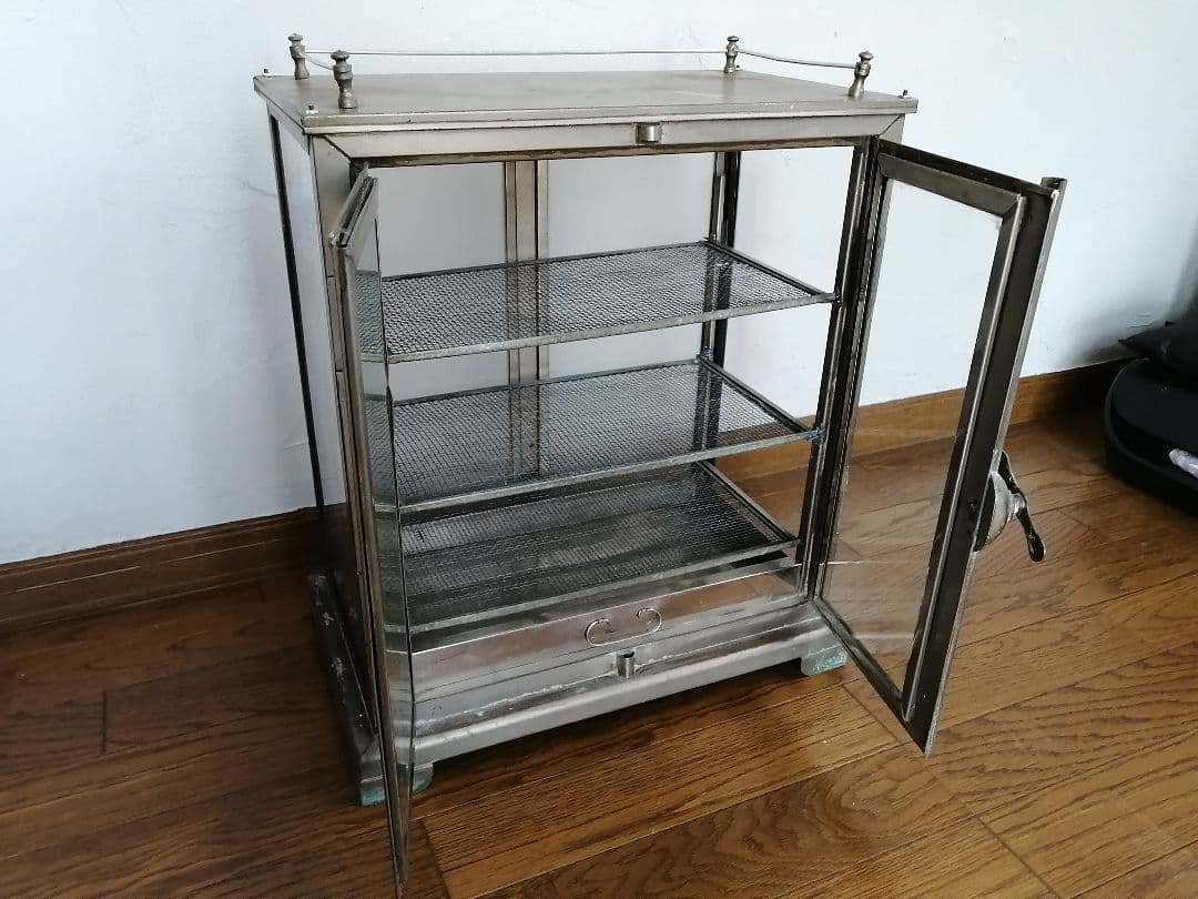 ビンテージ ガラスケース 消毒棚