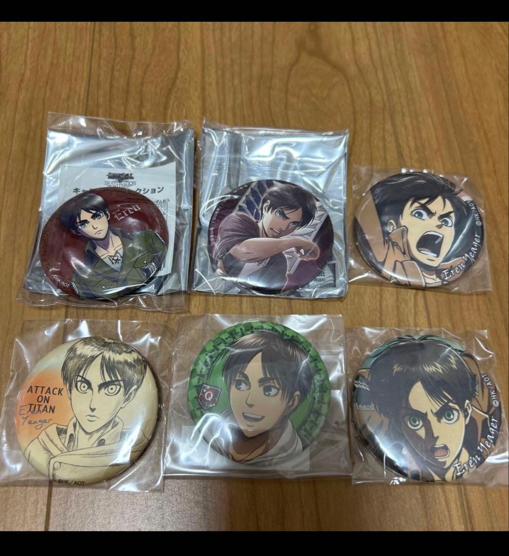 進撃の巨人　エレン　缶バッジ