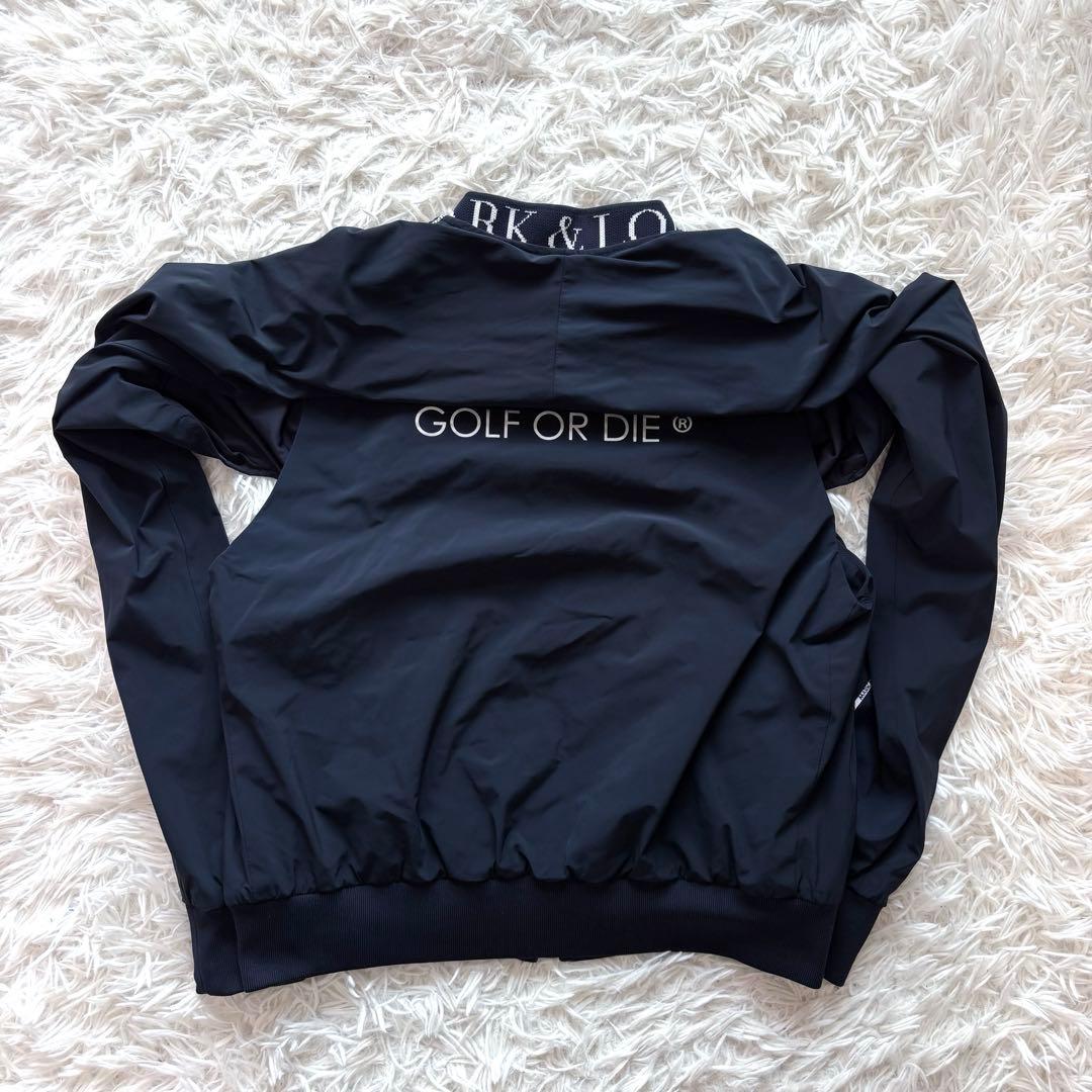 マークアンドロナ ブルゾン ジップ キルティング ナイロン ブラック ストレッチ