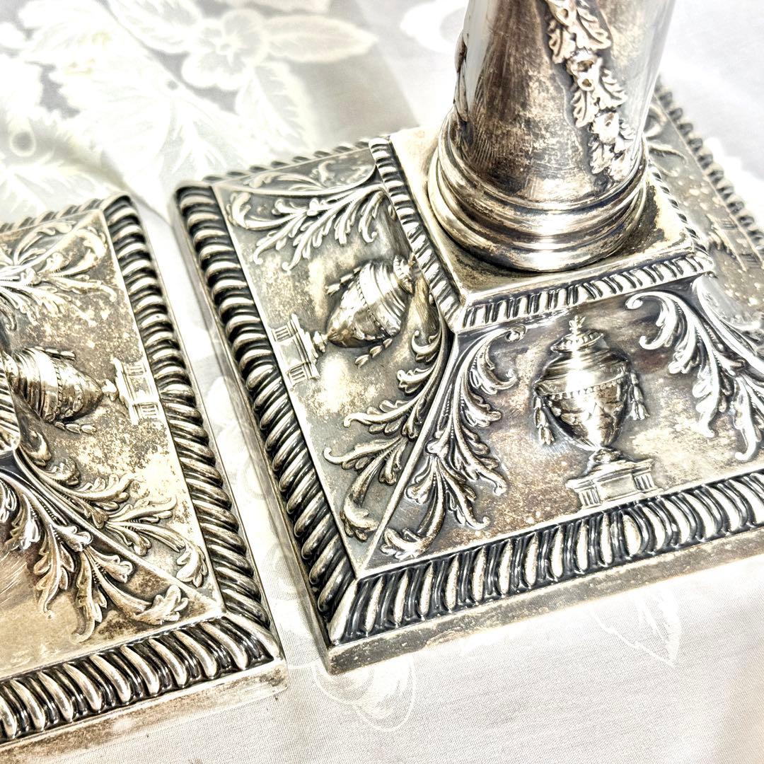 アンティーク ティファニー シルバーキャンドルホルダー 純銀