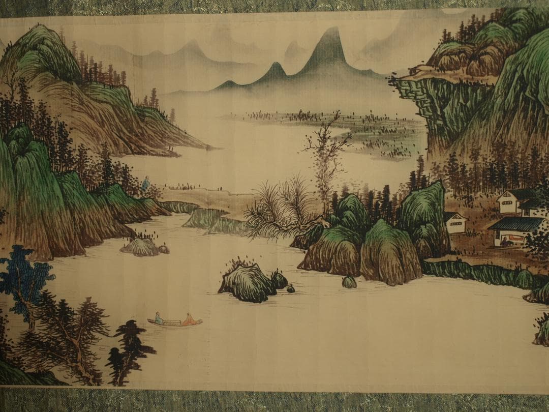 民間仕入れ品　民国保管品　中国明時代の掛軸　肉筆絵骨董品 BD386A3-3