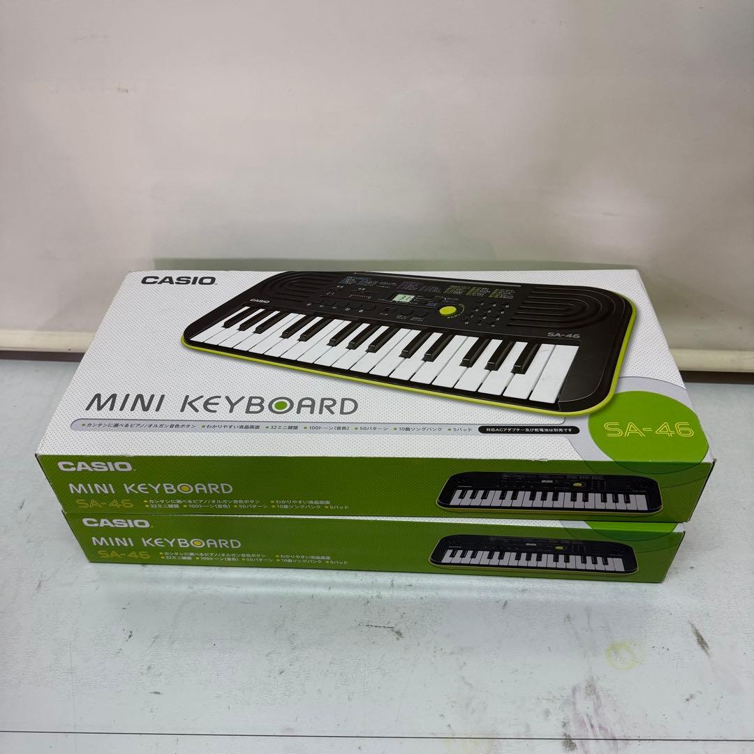 【未開封】カシオ　ミニ　キーボードSA-46 2点まとめ売り