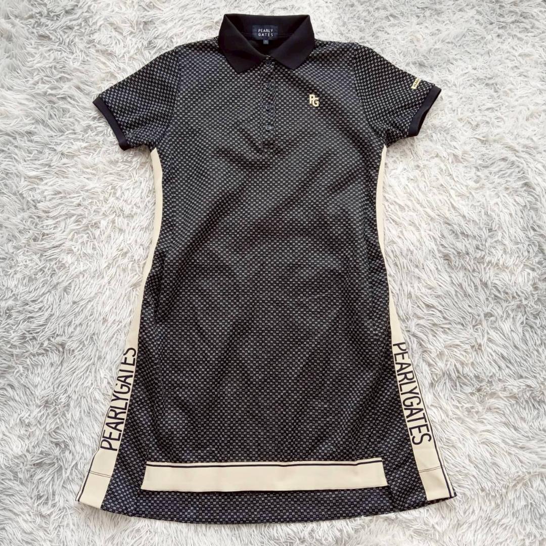 パーリーゲイツ PEARLY GATES ポロシャツ ワンピース 半袖 サイズ1