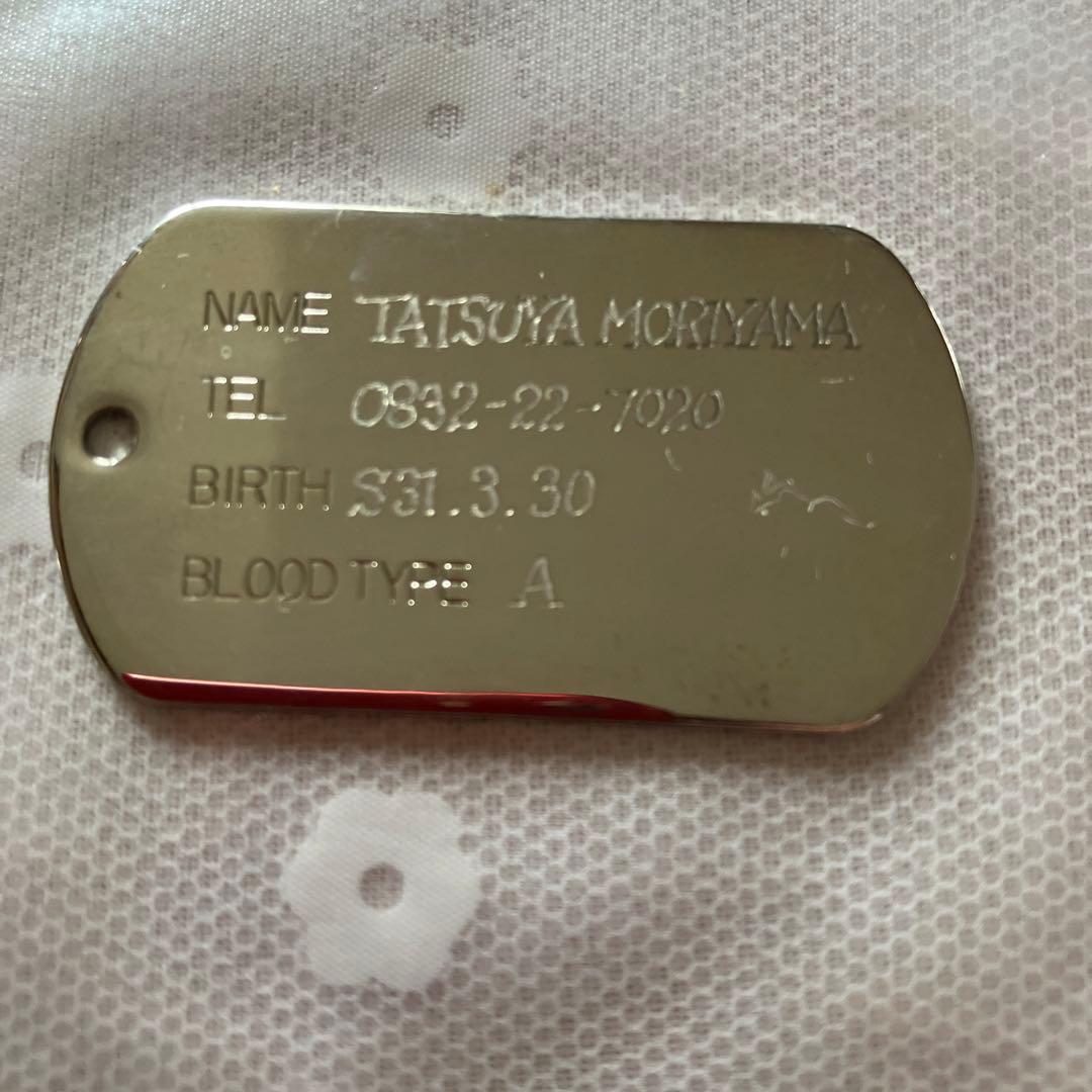 特典森山達也さんタグ付きTHE MODSタグネックレス