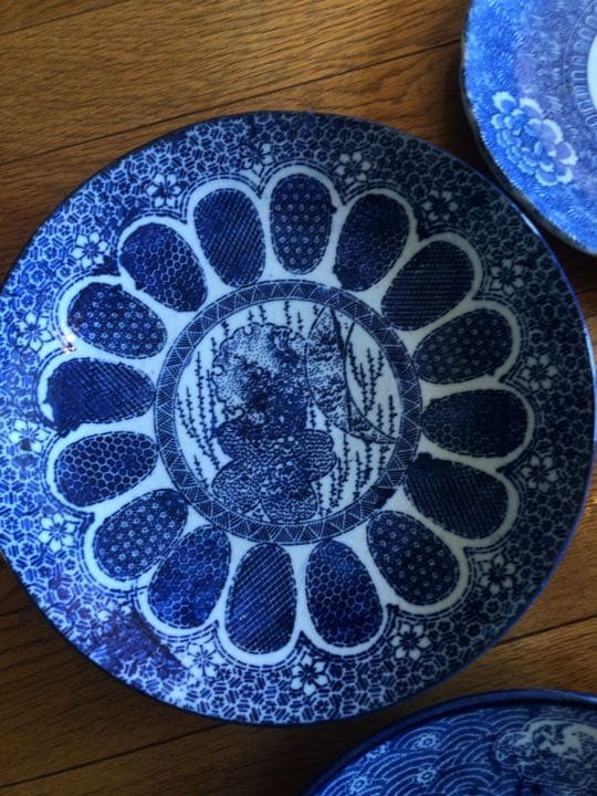 明治時代以前作成　大絵皿　4枚セット