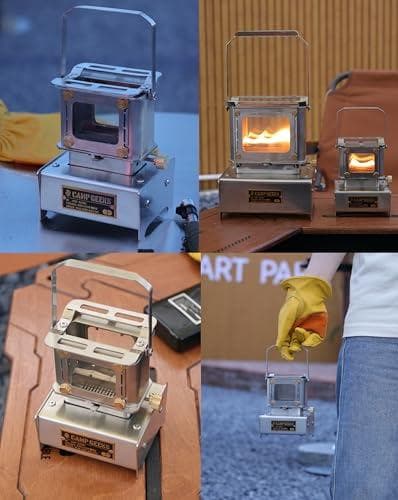 アイロンストーブ 小型 オイルランタン ポータブル アウトドアキャンプ用ステaa