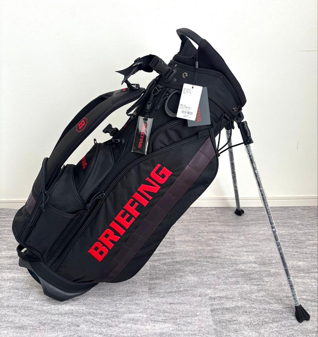 BRIEFING キャディバッグ CR-4 #04ブリーフィング ゴルフ 黒赤