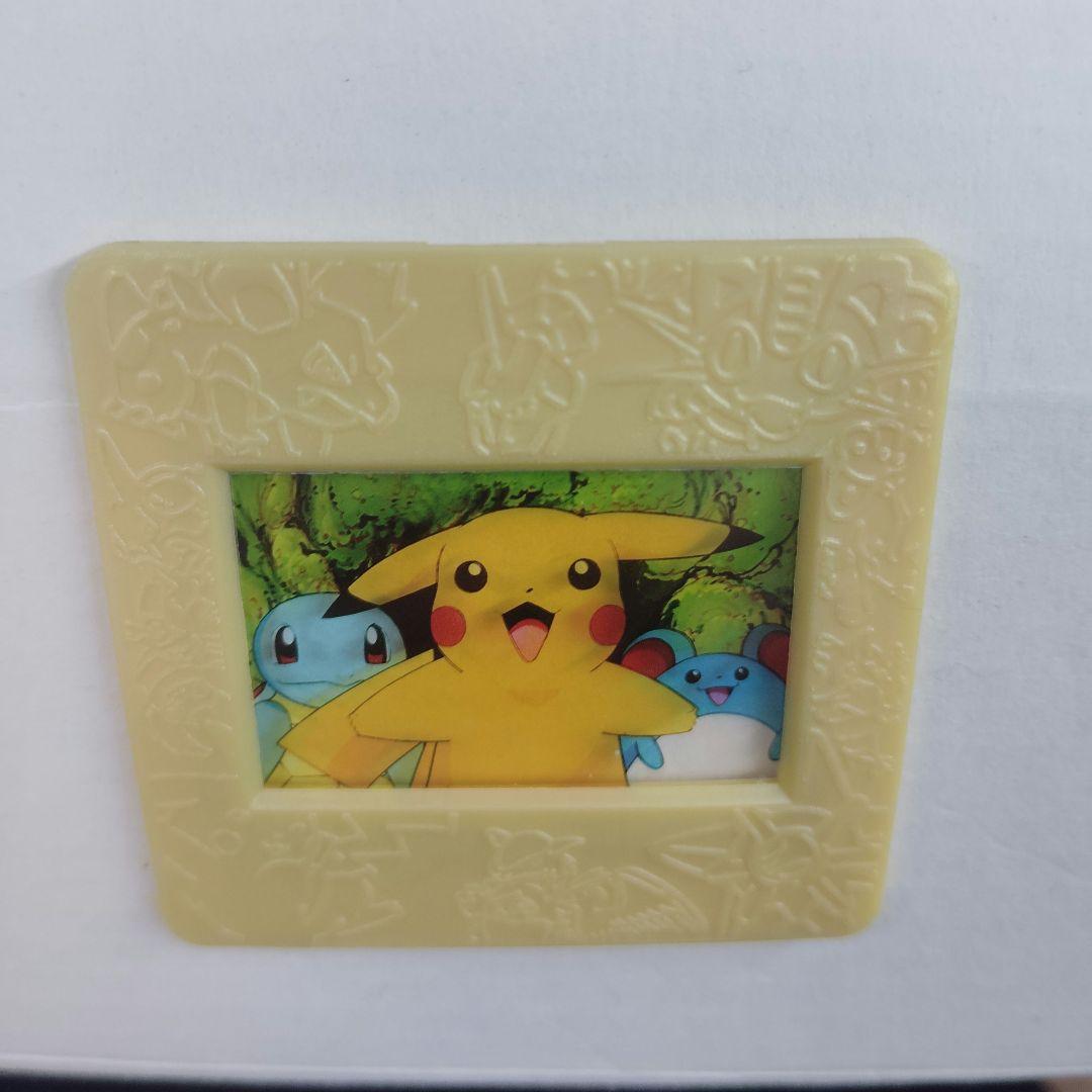 Meiji　ポケモン　ピクチャーフレーム　ピカチュウ　ゼニガメ　マリル　明治