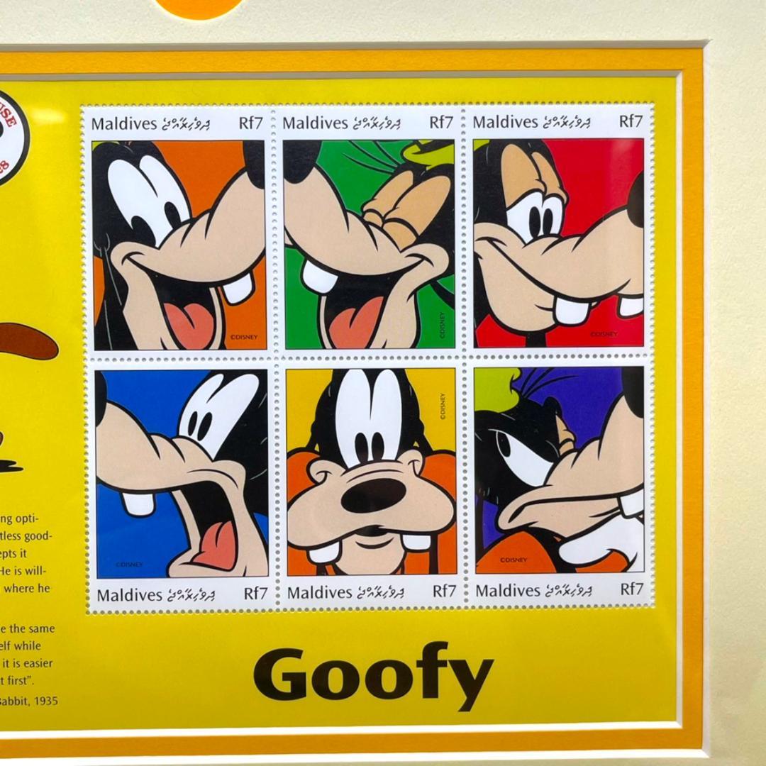世界限定150枚 レア★グーフィー Goofy★スタンプアートギャラリー 切手