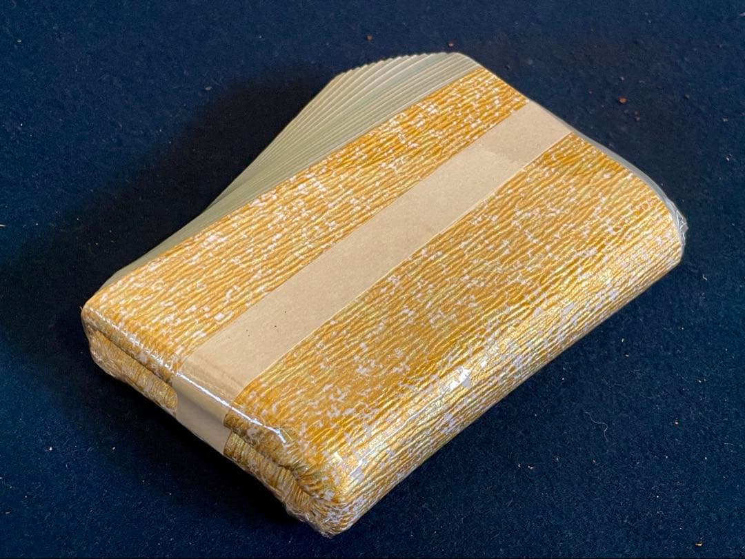 割引❣️「祖」 千家十職 表具師 奥村吉兵衛 金銀 水色 釜敷 紙釜敷 (Ｂ)