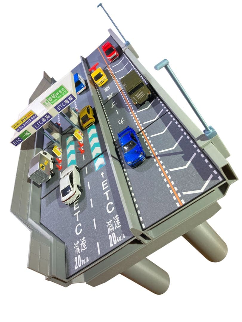 ミニカージオラマ 1:64 高速道路 料金所セット