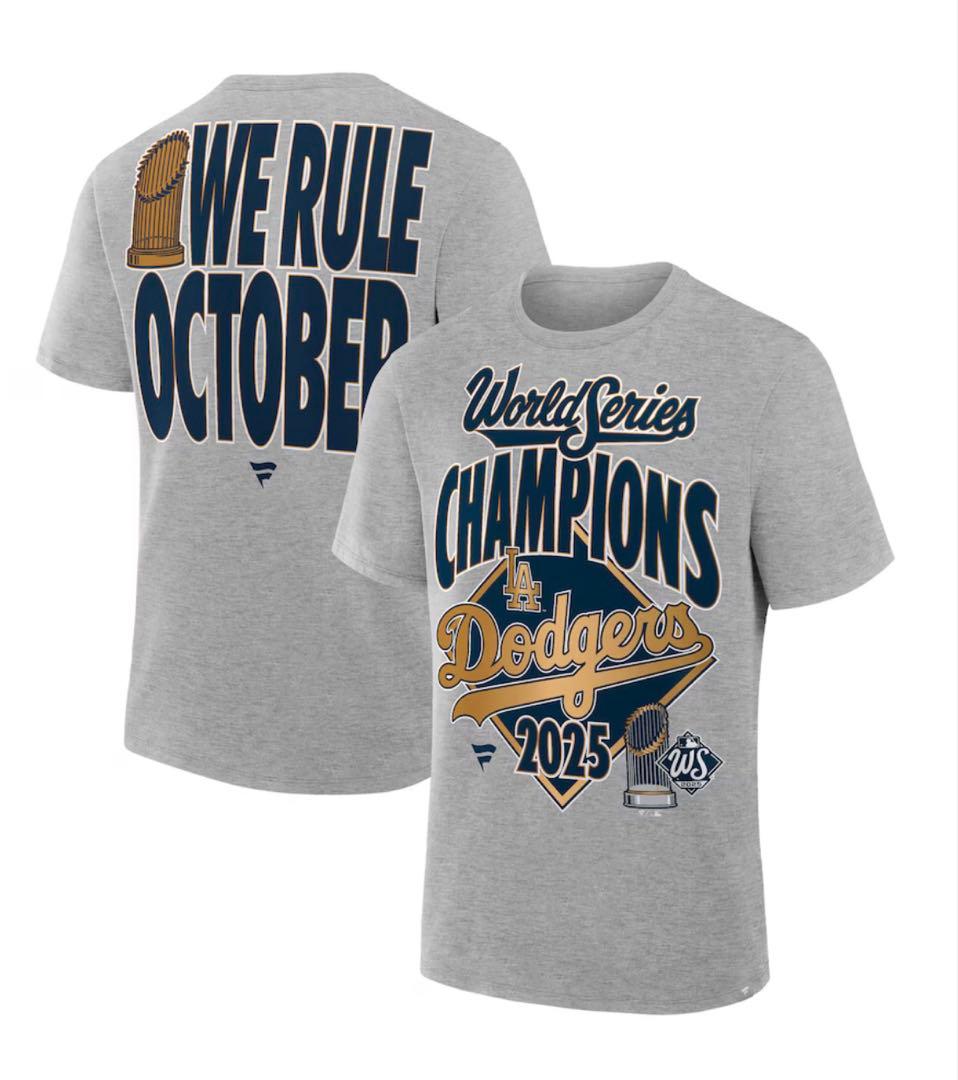 【正規品】ドジャース 2024 2025優勝記念 着用Tシャツ 4枚セット　Ｌ