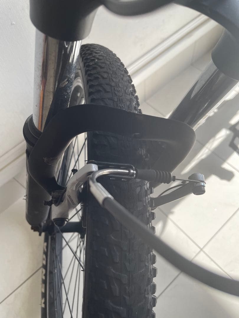 ジャンク　引き取り限定　自転車　splendide グレー　27 KENDA