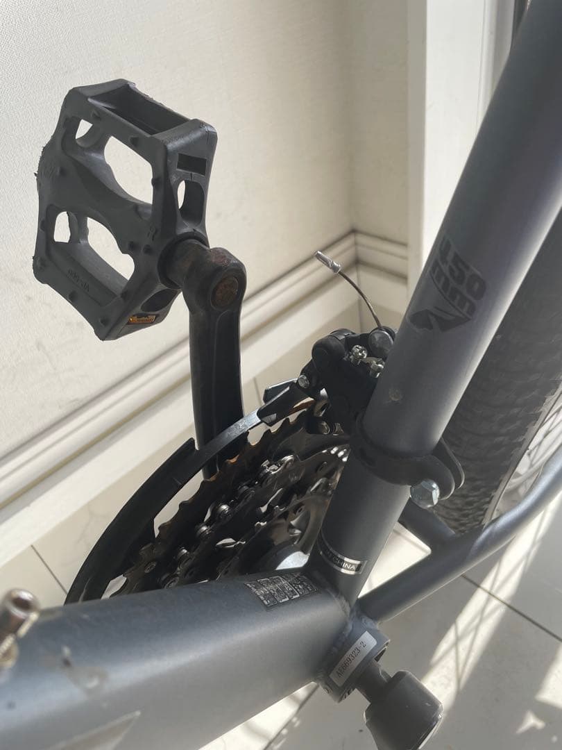 ジャンク　引き取り限定　自転車　splendide グレー　27 KENDA