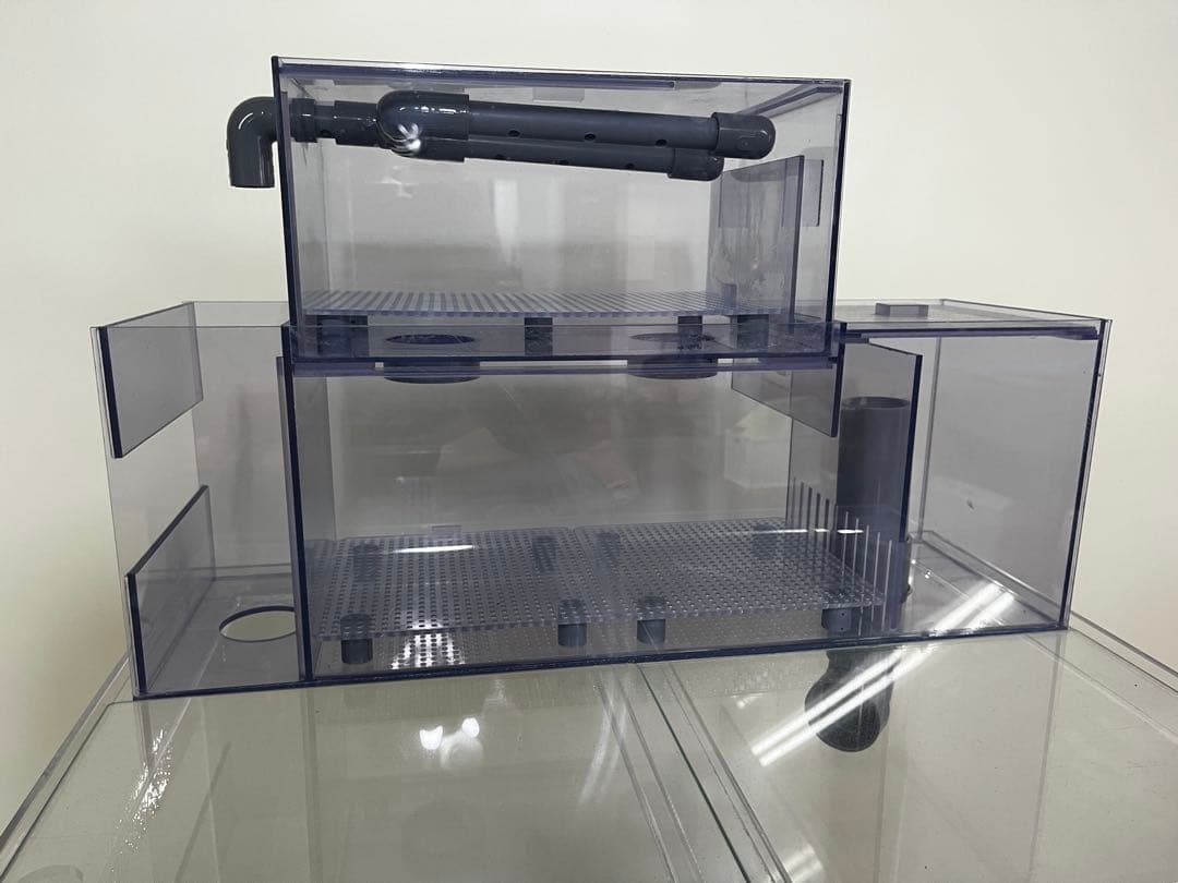 アクリル水槽 上部濾過槽　キャビネット付き　引き取り限定