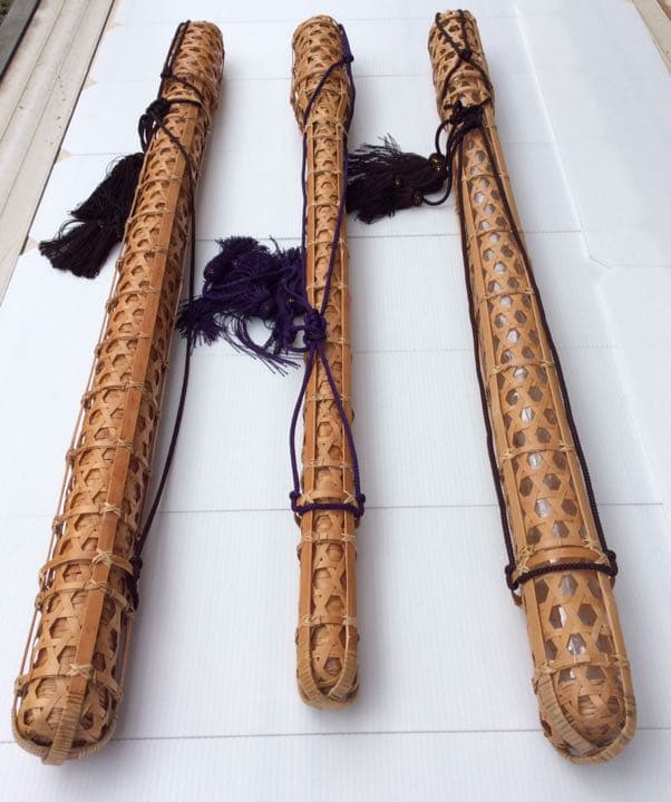 ハンドメイド竹製矢筒 矢の長さ(95〜)100cm  弓具