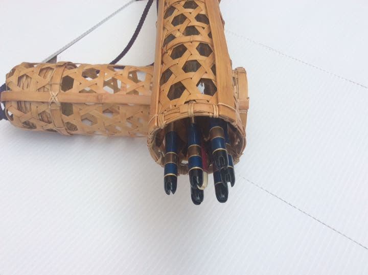 ハンドメイド竹製矢筒 矢の長さ(95〜)100cm  弓具