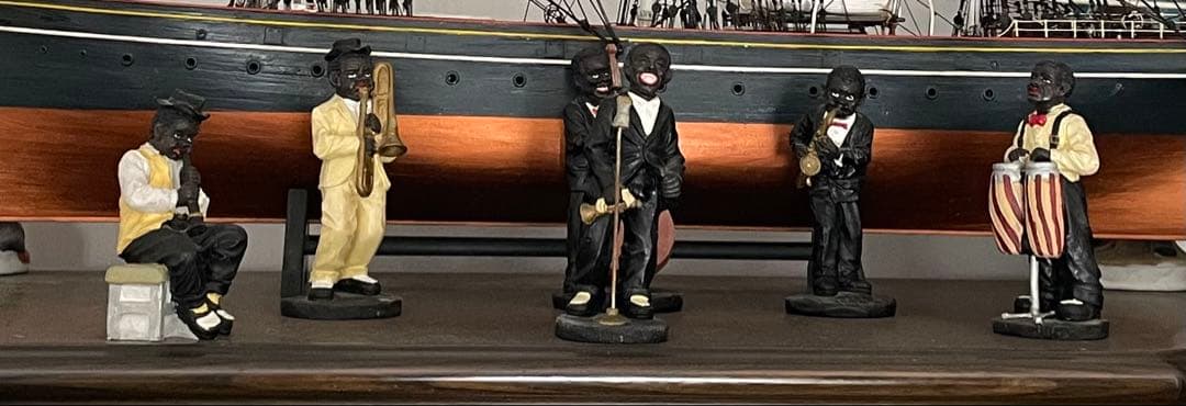 アンティーク 音楽家 陶器フィギュア 6体セット