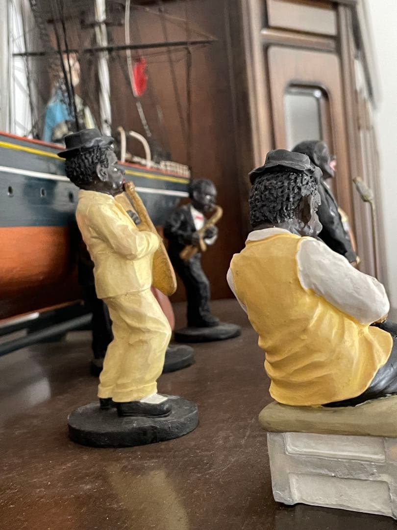 アンティーク 音楽家 陶器フィギュア 6体セット