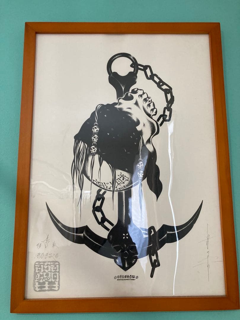 希少！usugrow アート 額付き 直筆サイン入り