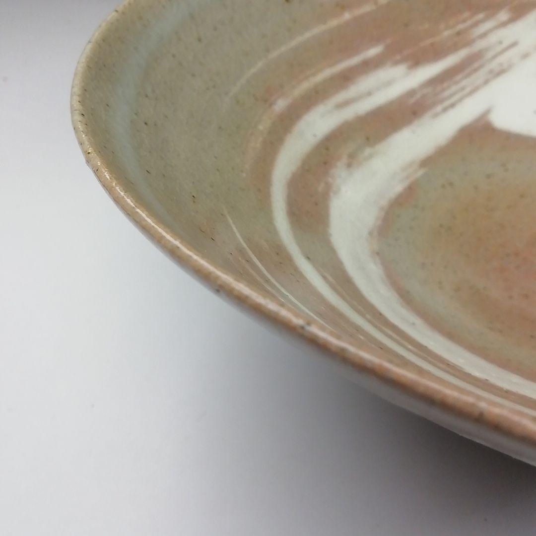 Ｔ６３３　茶碗　『刷毛目　平茶碗』『渡辺六郎』　共箱　抹茶碗　茶道具